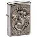 Zippo Windproof Lighter | Metal Long Lasting Zippo Lighter | Best with Zippo Lighter Fluid | Refillable Lighter | Perfect for Cigarettes Cigars Candles | Pocket Lighter Fire Starter | Dragon Lighters