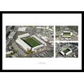 Notts County Framed Meadow Lane Stadium Aerial View Photo Memorabilia