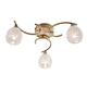 3 Light Semi Flush Light Finish: Antique Brass