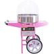 KuKoo Commercial Candy Floss Maker Machine & Acrylic Dome, Pink, 67cm x 141cm x 52cm