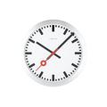NeXtime wall clock / table clock station clock "STATION", very silent, round, white, ø 19 cm