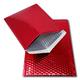 EPOSGEAR 100 Red Shiny Metallic Foil Bubble Padded Bag Mailing Envelopes - Perfect for Marketing, Promotions or and Alternative to Gift wrap (A4 / C4-324mm x 230mm)