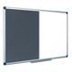 Bi-Office Combination Board Maya, Grey Felt/Magnetic, Aluminium Frame, 180 x 120 cm