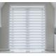 Quality White Zebra/Vision Window Roller Blind, Choice of 16 Width Sizes, 115cm Wide (+4.5cm fittings)