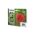 Epson Multipack 29XL Strawberry, Original XL High Yield Ink Cartridges, 4 Colors Black, Cyan, Magenta, Yellow