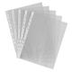 25 x A1 Portrait Glass Clear Punched Pockets Wallets Ring Binder File Sleeves