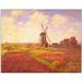 Trademark Fine Art Tulips in a Field Canvas Art by Claude Monet