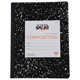 School Smart Marble Composition Book 9-3/4 x 7-1/2 Inches 100 Sheets