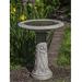 Campania International Iris Birdbath Concrete, Copper in Brown | 28 H x 23.25 W x 23.25 D in | Wayfair B-171-NA