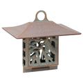 Whitehall Products Pinecone Suet Bird Feeder Metal in Green | 6.75 H x 9 W x 10 D in | Wayfair 30056