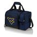 Picnic Time West Virginia Malibu Picnic Tote Set Cotton Canvas in Black/Blue | 15 H x 9 W x 11 D in | Wayfair 508-23-915-834-0