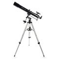 Celestron 21048 PowerSeeker 80EQ Refractor Telescope - includes Two Eyepieces, Erect Image Diagonal, 3x Barlow Lens, Height-adjustable Tripod and Deluxe Accessory Tray, Black