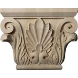 Ekena Millwork 11 W x 6 3/4 BW x 3 7/8 D x 8 7/8 H Large Chesterfield Capital (Fits Pilasters up to 6 1/4 W x 2 D) Lindenwood