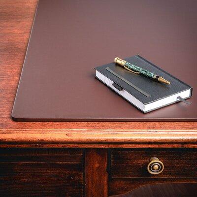 Dacasso Desk Mat without Rail Vinyl in Brown | 0.25 H x 24 W x 19 D in | Wayfair P3427