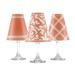 di Potter Santa Barbara 6 Piece Wine Shade Set, Glass in Orange | 4.75 H x 4.5 W x 4.5 D in | Wayfair WS433