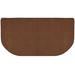 Brown 22 x 0.75 in Area Rug - Uniflame Half Circle Area Rug Nylon | 22 W x 0.75 D in | Wayfair R-3020