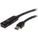 StarTech.com 3m USB 3.0 Active Extension Cable - M/F - 3m USB 3.0 Extension Cable - USB 3.0 repeater Cable (USB3AAEXT3M), Black