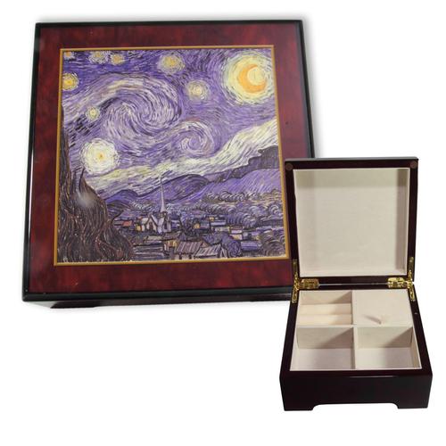 Bildlackdose Sternennacht von Vincent van Gogh mit Spieluhr