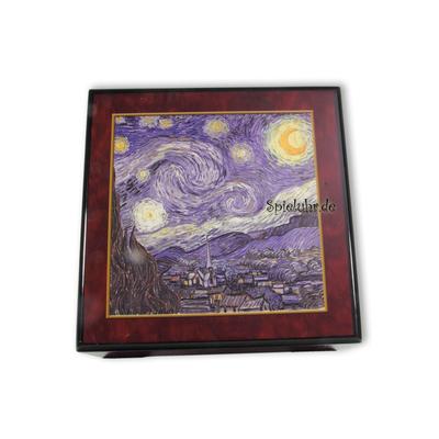 Bildlackdose Sternennacht von Vincent van Gogh mit Spieluhr Image