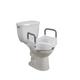 Drive Medical Elevated Raised Toilet Seat with Removable Padded Arms, Standard Seat