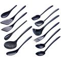 Hutzler 12 Piece Kitchen Utensil Set Plastic in Gray | Wayfair 3500GY-12