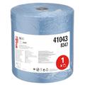 WypAll X80 Power Clean Cloths 8347 - Reusable Cleaning Cloths - 1 Large Blue Roll x 475 Absorbent Cloths