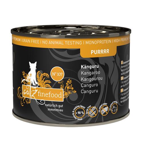 12 x 200g Purrrr Känguru Catz Finefood getreidefreies Katzenfutter nass