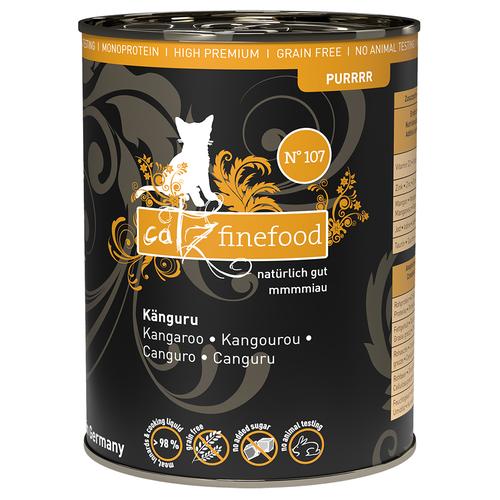 12 x 400g Purrrr No. 107 Känguru Catz Finefood getreidefreies Katzenfutter nass