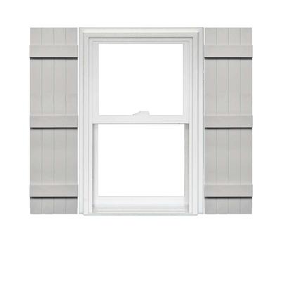 Mid America Board and Batten Joined Vinyl Shutters (1 Pair) 14 x 59 030 Paintable