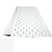 US Aluminum Leaf Shelter Gutter Guard 5 Inch - White - 25 Pieces