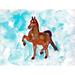 Betsy Drake Interiors Dancing Horse Non-Slip Indoor/Outdoor Door Mat Synthetics | Rectangle 2'6" x 4'2" | Wayfair DM943G