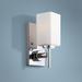 Dakota 10" High Frosted Glass Polished Chrome Wall Sconce