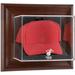 Miami Heat Team Logo Brown Framed Wall-Mountable Cap Display Case