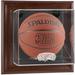 San Antonio Spurs (2002-2017) Brown Framed Wall-Mounted Team Logo Basketball Display Case