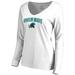 Women's White Tulane Green Wave Proud Mascot Long Sleeve T-Shirt