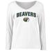Women's White Bemidji State Beavers Proud Mascot Long Sleeve T-Shirt