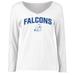 Women's White Air Force Falcons Proud Mascot Long Sleeve T-Shirt