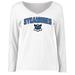 Women's White Indiana State Sycamores Proud Mascot Long Sleeve T-Shirt