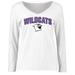 Women's White Northwestern Wildcats Proud Mascot Long Sleeve T-Shirt
