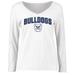 Women's White Butler Bulldogs Proud Mascot Long Sleeve T-Shirt