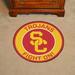 FANMATS NCAA University of Southern California Roundel 27 in. x 27 in. Non-Slip Indoor Only Mat Synthetics in Brown/Red/Yellow | Wayfair 18637