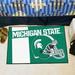 FANMATS NCAA Michigan State University Starter 30 in. x 19 in. Non-Slip Indoor Only Mat Synthetics | Wayfair 18758