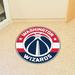 FANMATS NBA Washington Wizards Roundel 27 in. x 27 in. Non-Slip Indoor Door Mat Synthetics in Blue/Brown | Wayfair 18855