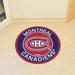 FANMATS NHL Montreal Canadiens Roundel 27 in. x 27 in. Non-Slip Indoor Only Mat Synthetics in Blue/Pink/Red | 27 W x 27 D in | Wayfair 18876