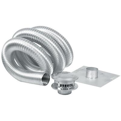 AMERI-VENT 5ALK35 Chimney Liner,5" x 35 ft.,Aluminum
