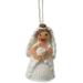 Arcadia Home Hand-Knit Bride Christmas Hanging Figurine Ornament, Wool in Brown/White | 4.25 H x 1 W x 1 D in | Wayfair OA3BRUN