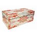 Arcadia Home Large Jewelry Box Velvet, Glass in Red/White | 5.9 H x 16 W x 8 D in | Wayfair M5Or