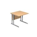 Cantilever Desk (Beech Effect) 800mmL x 600mmW x 720mmH