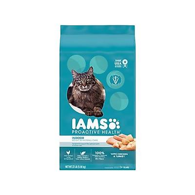 Iams ProActive Health Indoor Weight & Hairball Care Dry Cat Food, 22-lb bag