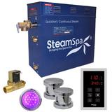 Steam Spa Indulgence 10.5 kW QuickStart Steam Bath Generator Package w/ Built-in Auto Drain | 22 H x 22 W x 12 D in | Wayfair INT1050BN-A